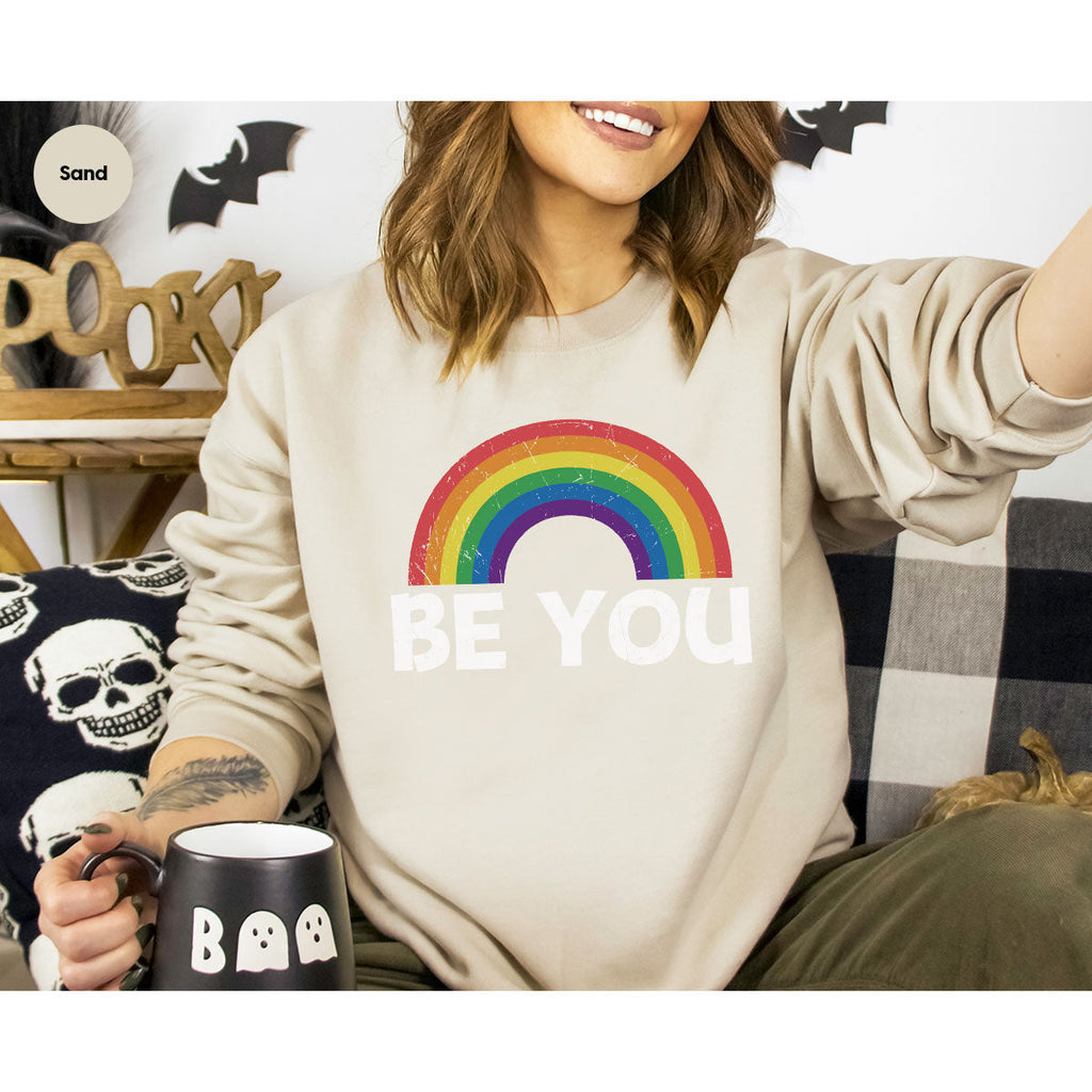 Rainbow T-Shirt, Be You Shirt, LGBT Pride product image 12