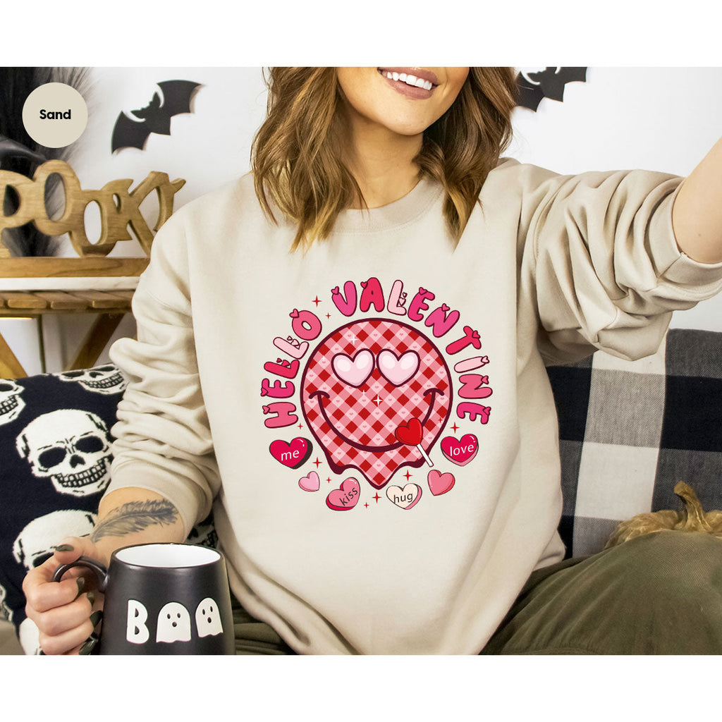 Hello Valentine Shirt, Valentine's Day Love Gift for My product image 3