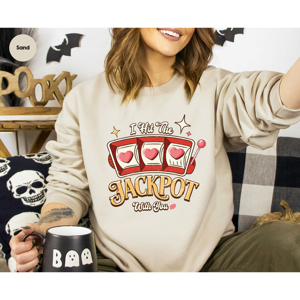 I Hit The Jackpot With You Shirt, Romantic Valentine's Day product image 19