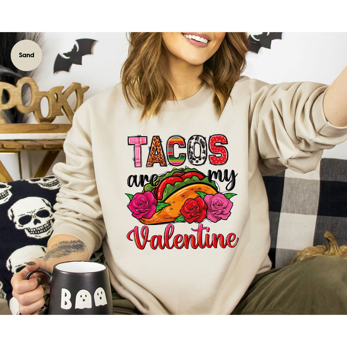 Tacos Are My Valentine Shirt, Gift To My Taco Lover, product image 19
