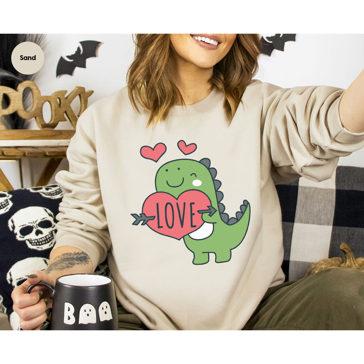 Love Shirt, Lovely Dinosaur Valentine's Day Special For product image 5