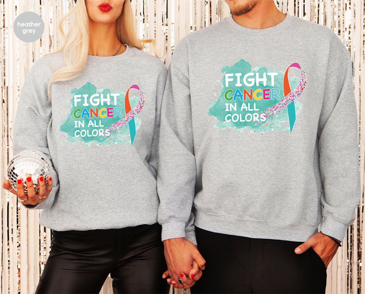 Fight Against Cancer Shirt, Warrior T-Shirt, With All Colors product image 12