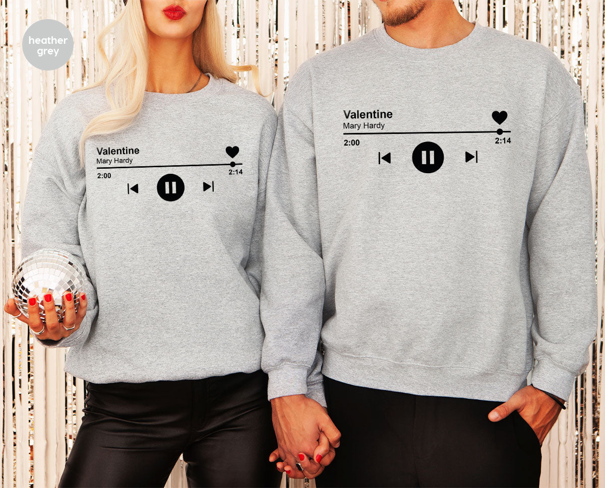 Valentine's Day Shirt, Play Music For Playlist T-Shirt product image 95