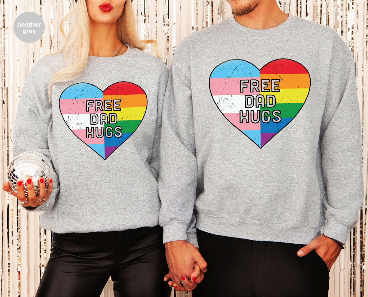 Free Dad Hugs Shirt, LGBT Pride T-Shirt product image 21