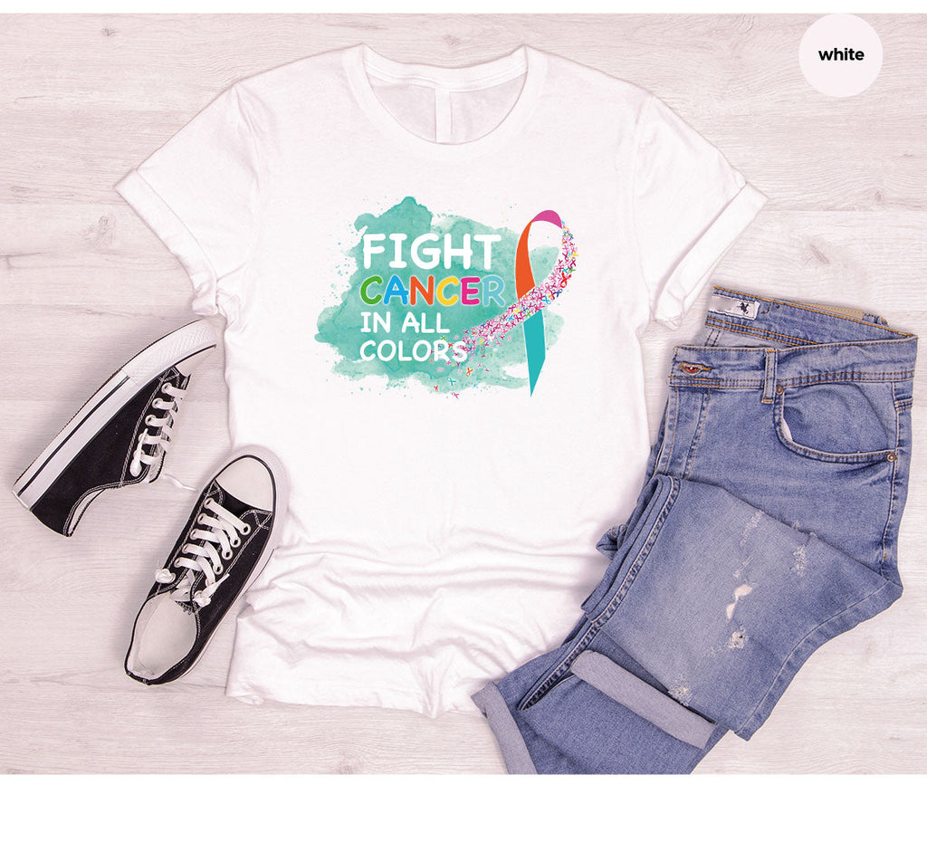 Fight Against Cancer Shirt, Warrior T-Shirt, With All Colors product image 14