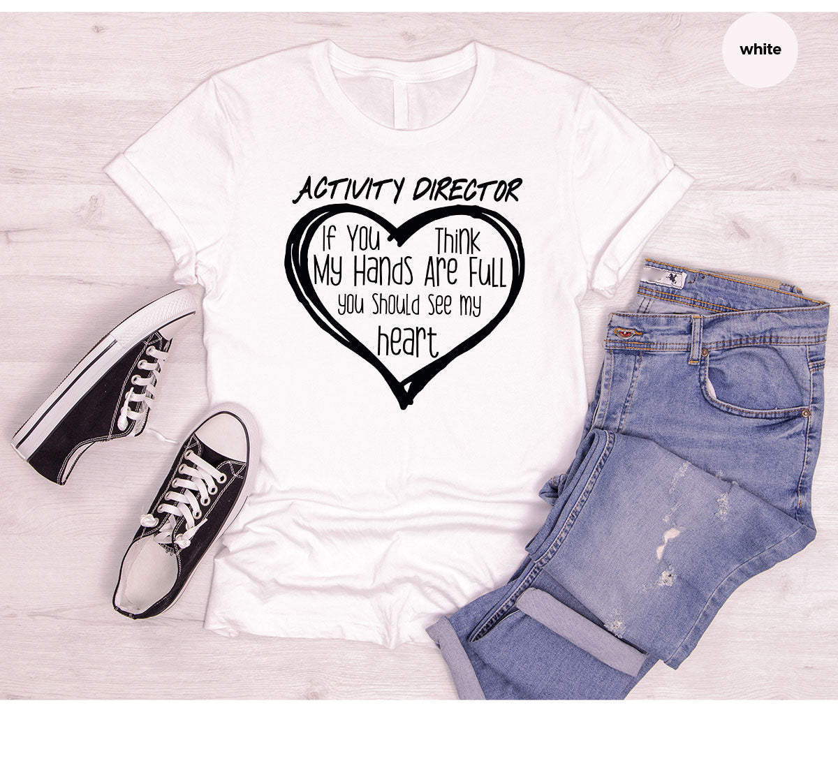 Activity Director Shirt, Love Heart Gift For Couples product image 9