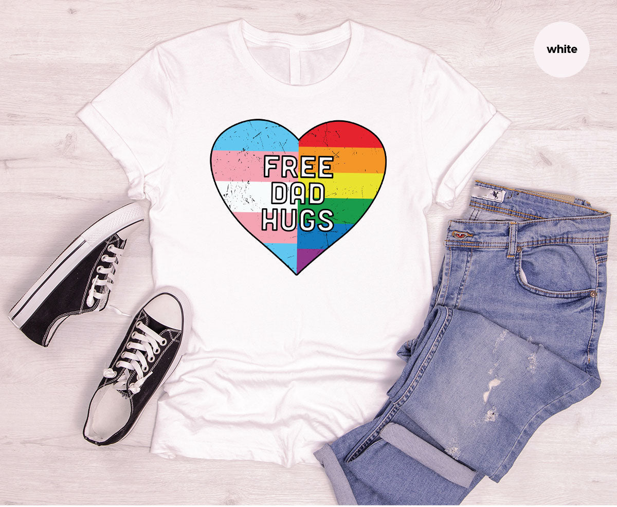 Free Dad Hugs Shirt, LGBT Pride T-Shirt product image 23