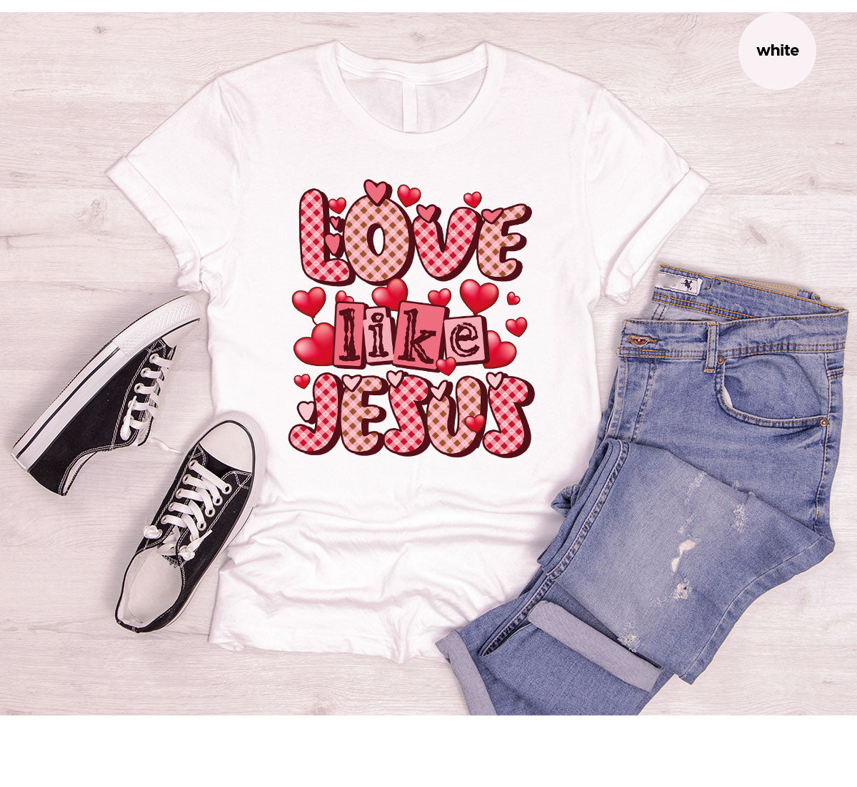 Love Like Jesus Shirt, Valentine's Day Best Gift for Lovers product image 21