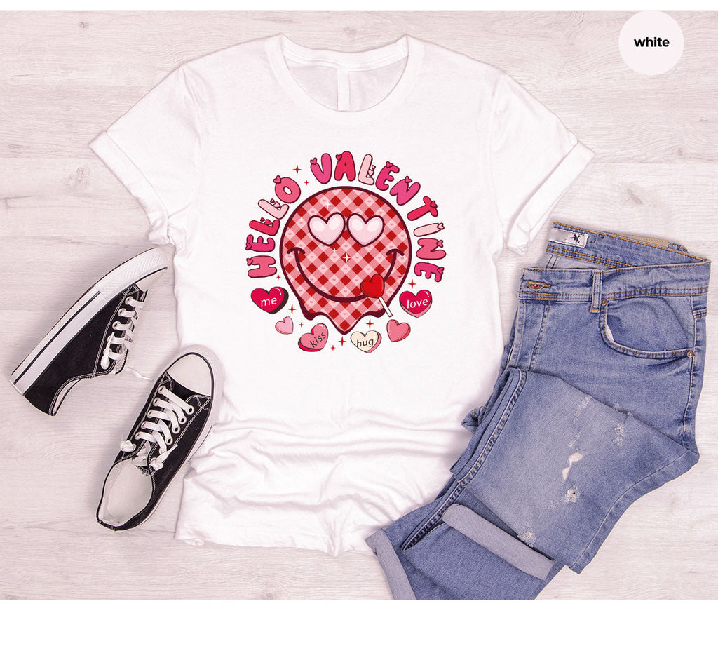 Hello Valentine Shirt, Valentine's Day Love Gift for My product image 5