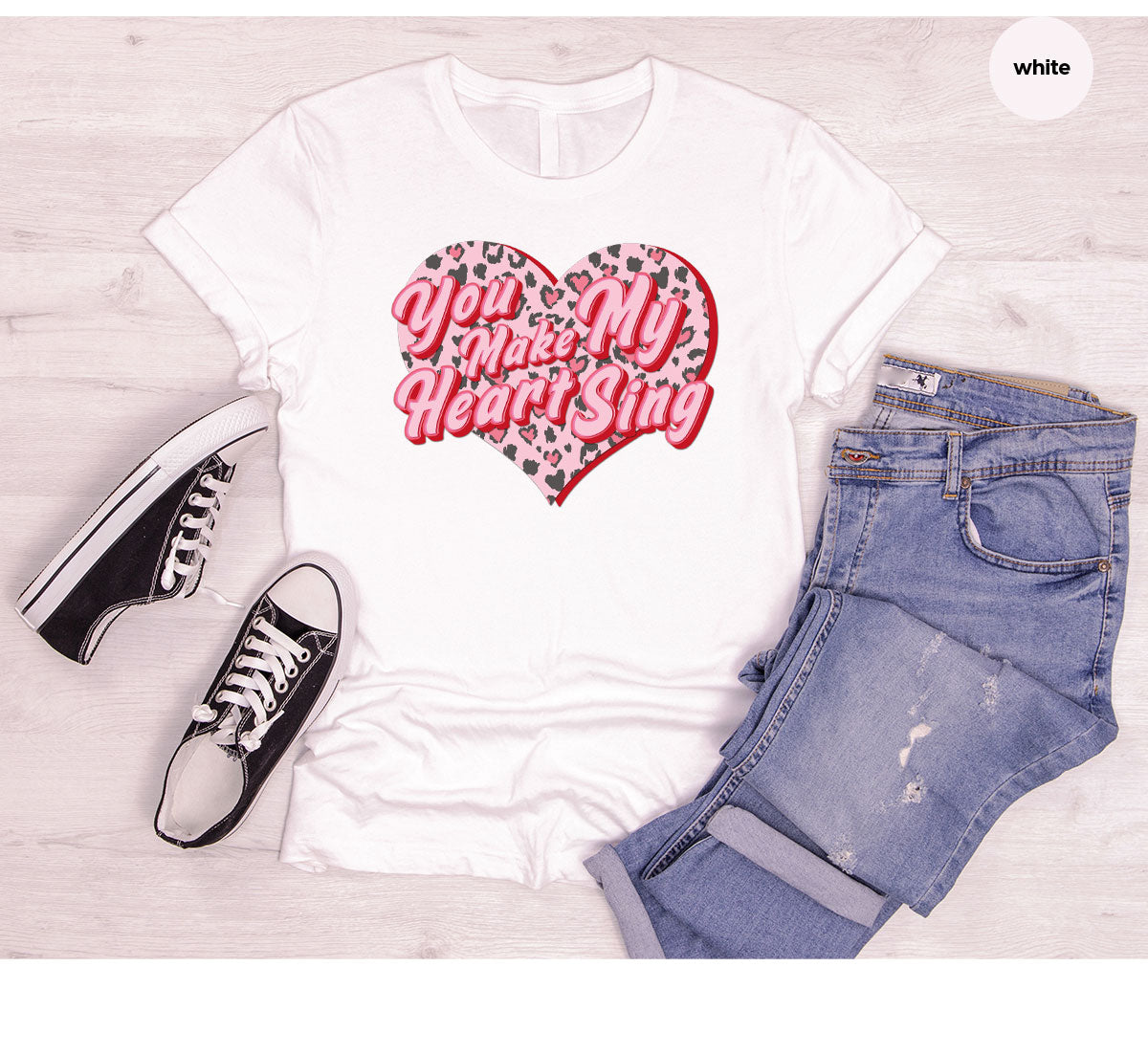 You Make My Heart Sing Shirt, Valentine's Day Romantic Gift product image 21