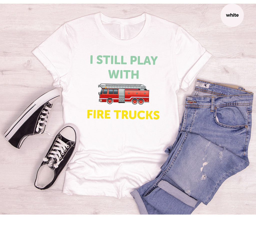 Fire Truck Shirt, Funny Fighter T-Shirt, Fireman Tee product image 24