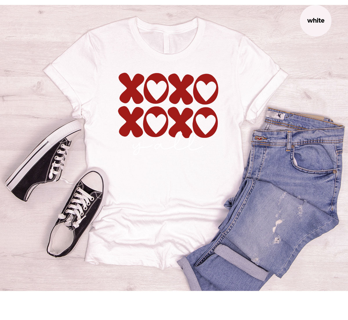 XOXO Shirt, Love Valentine's Day T-Shirt, Couple Match product image 19