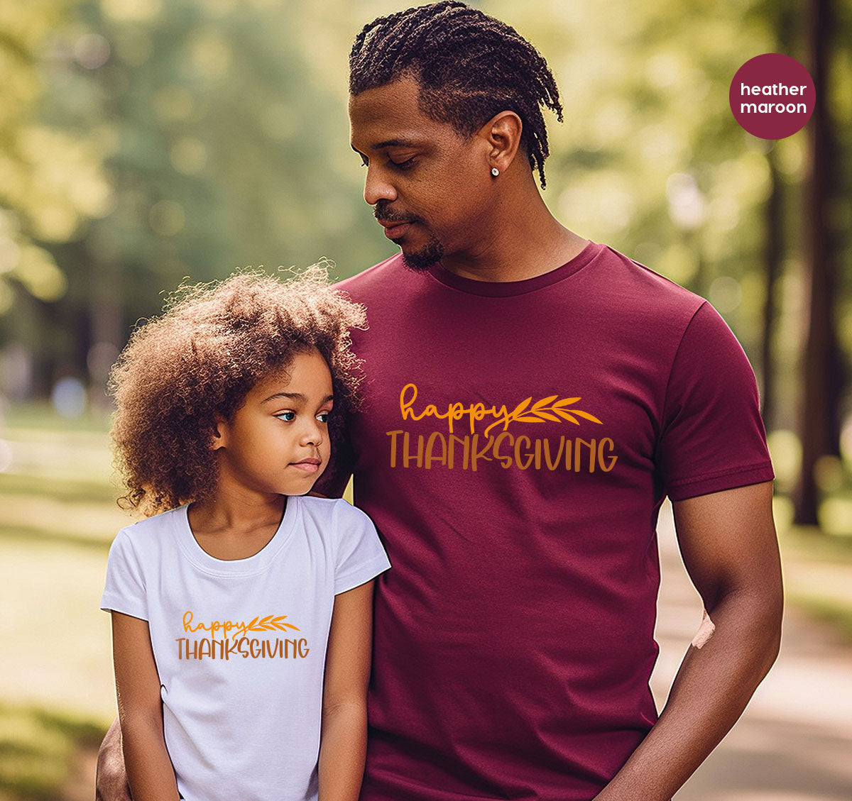 Happy Thanksgiving Shirt, Fall Crewneck Sweatshirt, Family product image 7