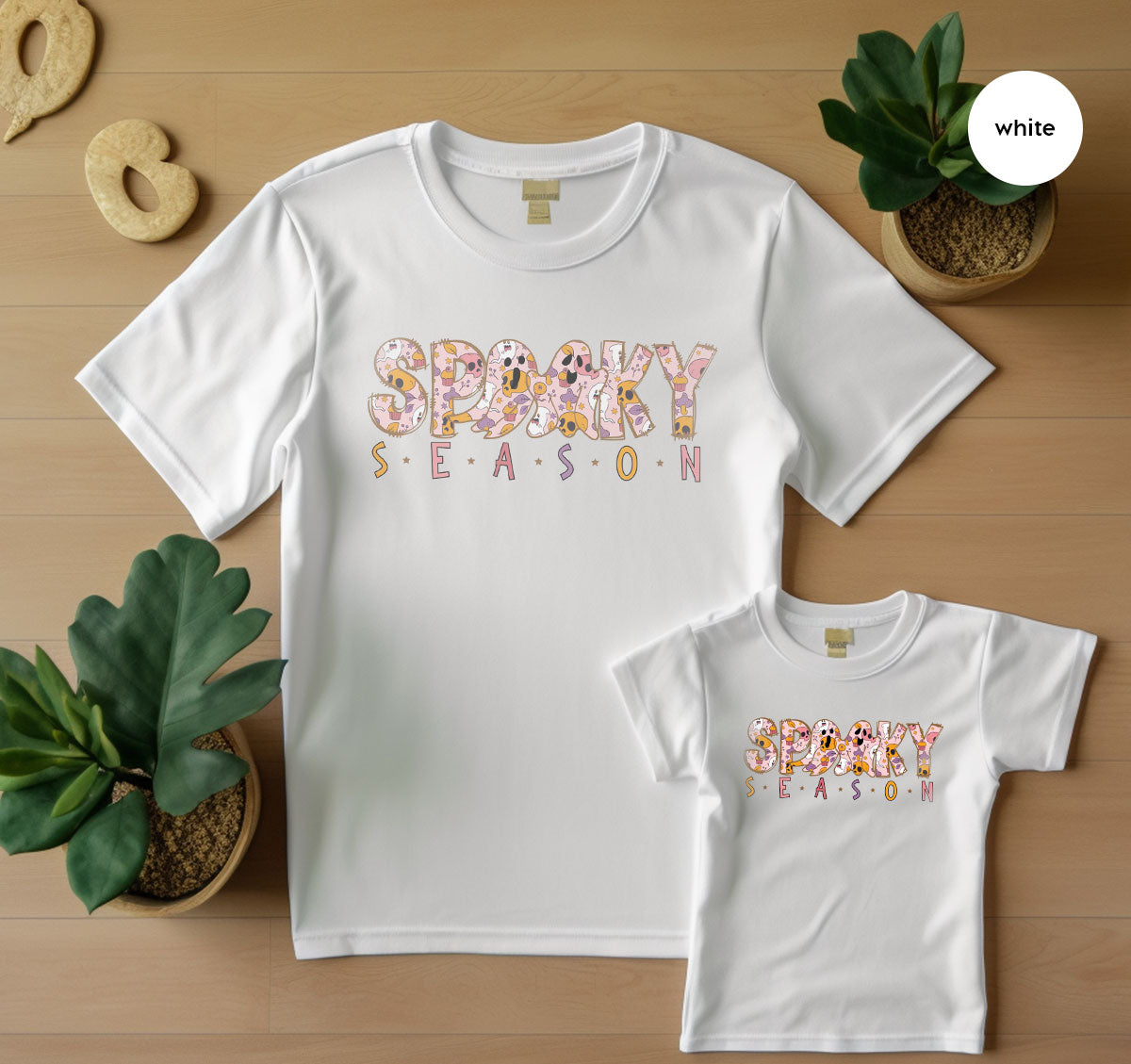 Ghost Graphic Tees, Cute Kid Halloween Shirt, Spooky product image 70