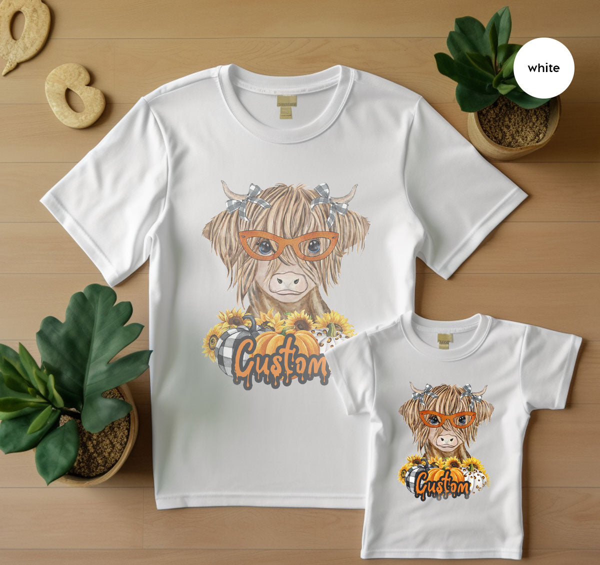 Custom Cow Shirt, Fall Graphic Tees, Personalized Farmer product image 59