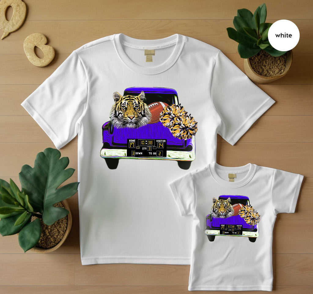 Football Truck Shirt, Tiger Graphic Tees, Mom TShirt, Gifts product image 27