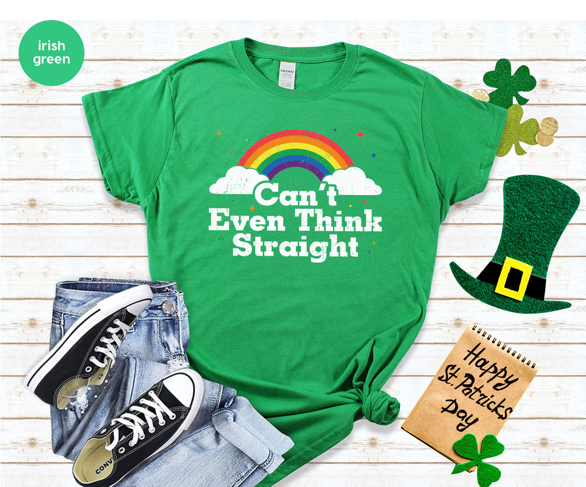 Can I Even Think Straight Shirt, Rainbow T-Shirt, LGBT product image 7