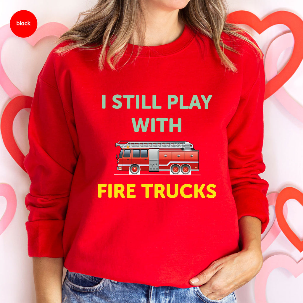Fire Truck Shirt, Funny Fighter T-Shirt, Fireman Tee product image 18