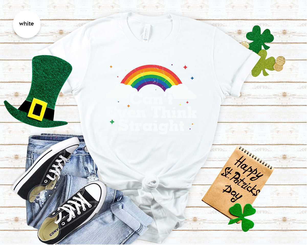 Can I Even Think Straight Shirt, Rainbow T-Shirt, LGBT product image 20