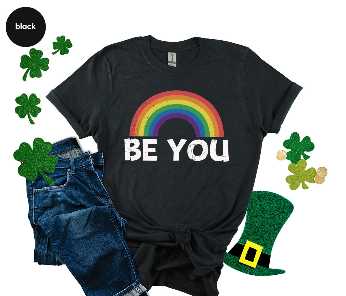 Rainbow T-Shirt, Be You Shirt, LGBT Pride product image 13