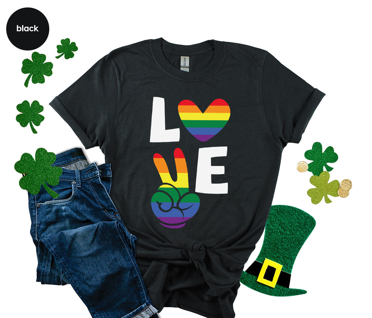 LGBT Love Shirt, Rainbow Glory T-Shirt, Pride Tee product image 19
