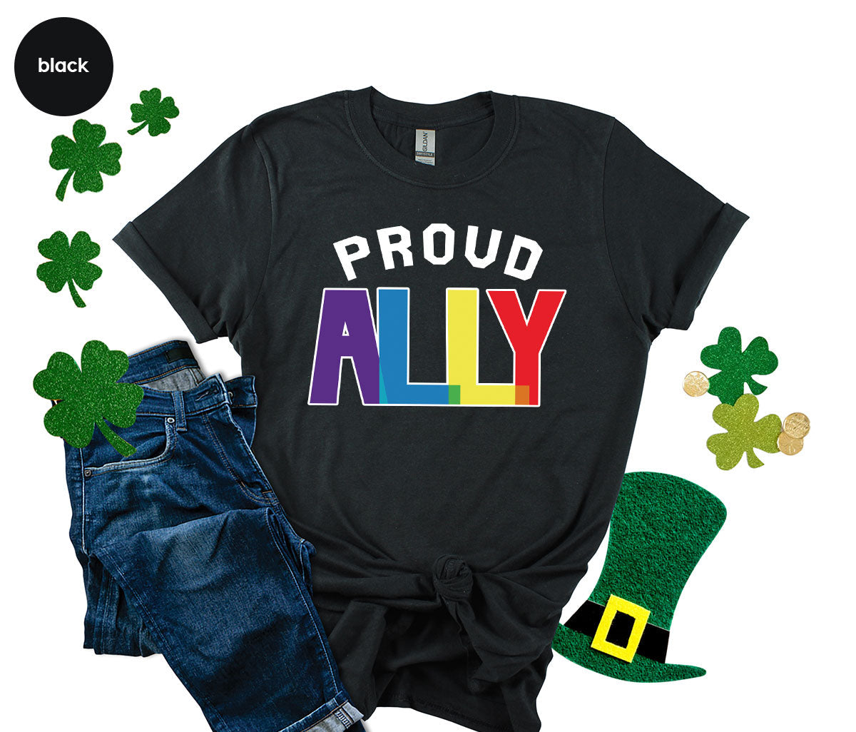 Proud Ally Shirt, LGBT T-Shirt, Tee product image 19