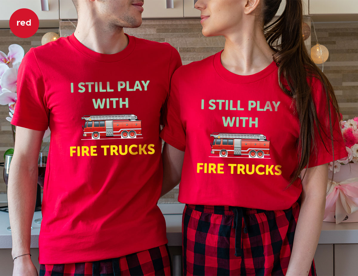 Fire Truck Shirt, Funny Fighter T-Shirt, Fireman Tee product image 23