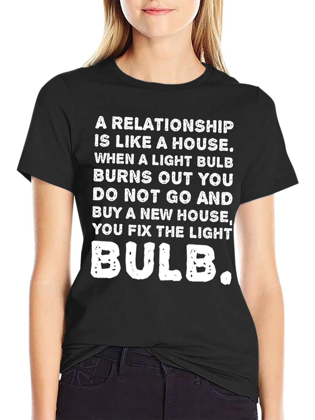 Relationship Light Bulb T-Shirt product image 2