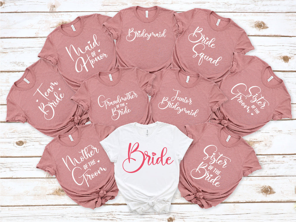 Team Bride Shirt, Bridal Gift Tee, Bridemaid T-Shirt product image 6