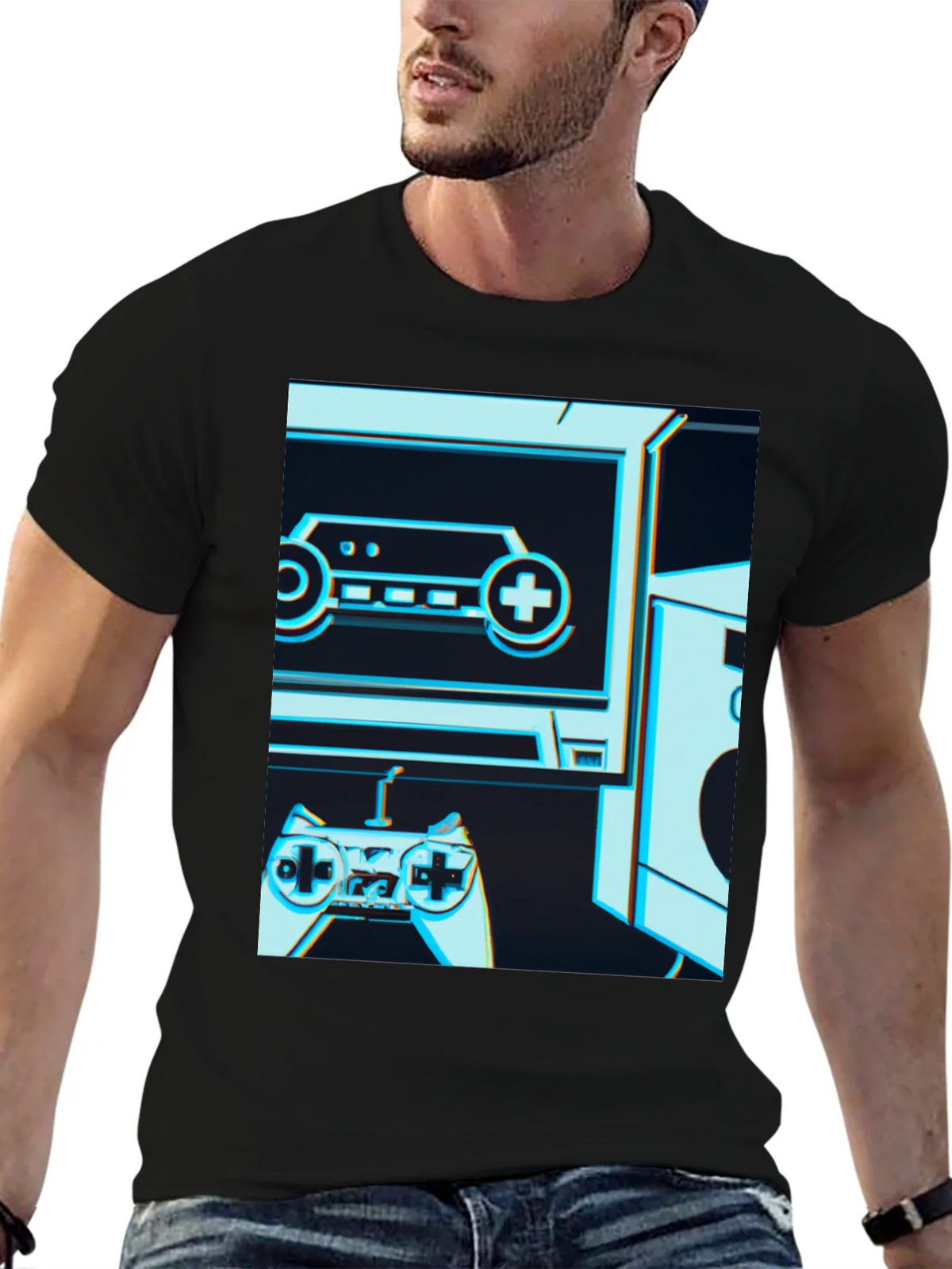 Retro Gaming T-Shirt - Classic Console Design product image 1