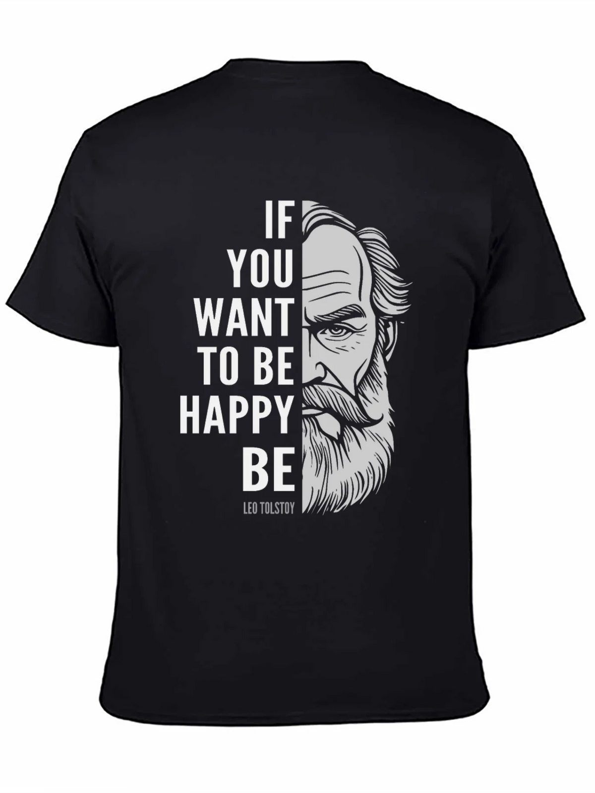Leo Tolstoy T-Shirt - Be Happy Tee product image 4
