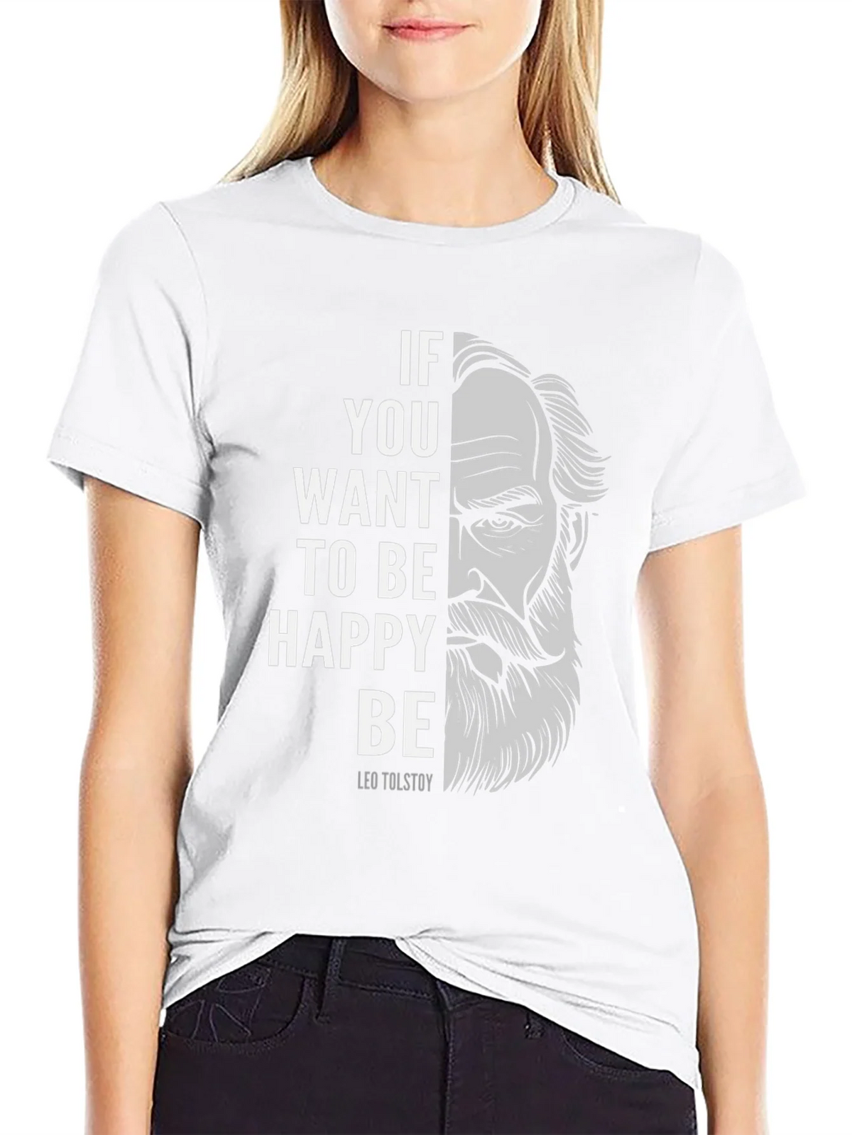 Leo Tolstoy T-Shirt - Be Happy Tee product image 8