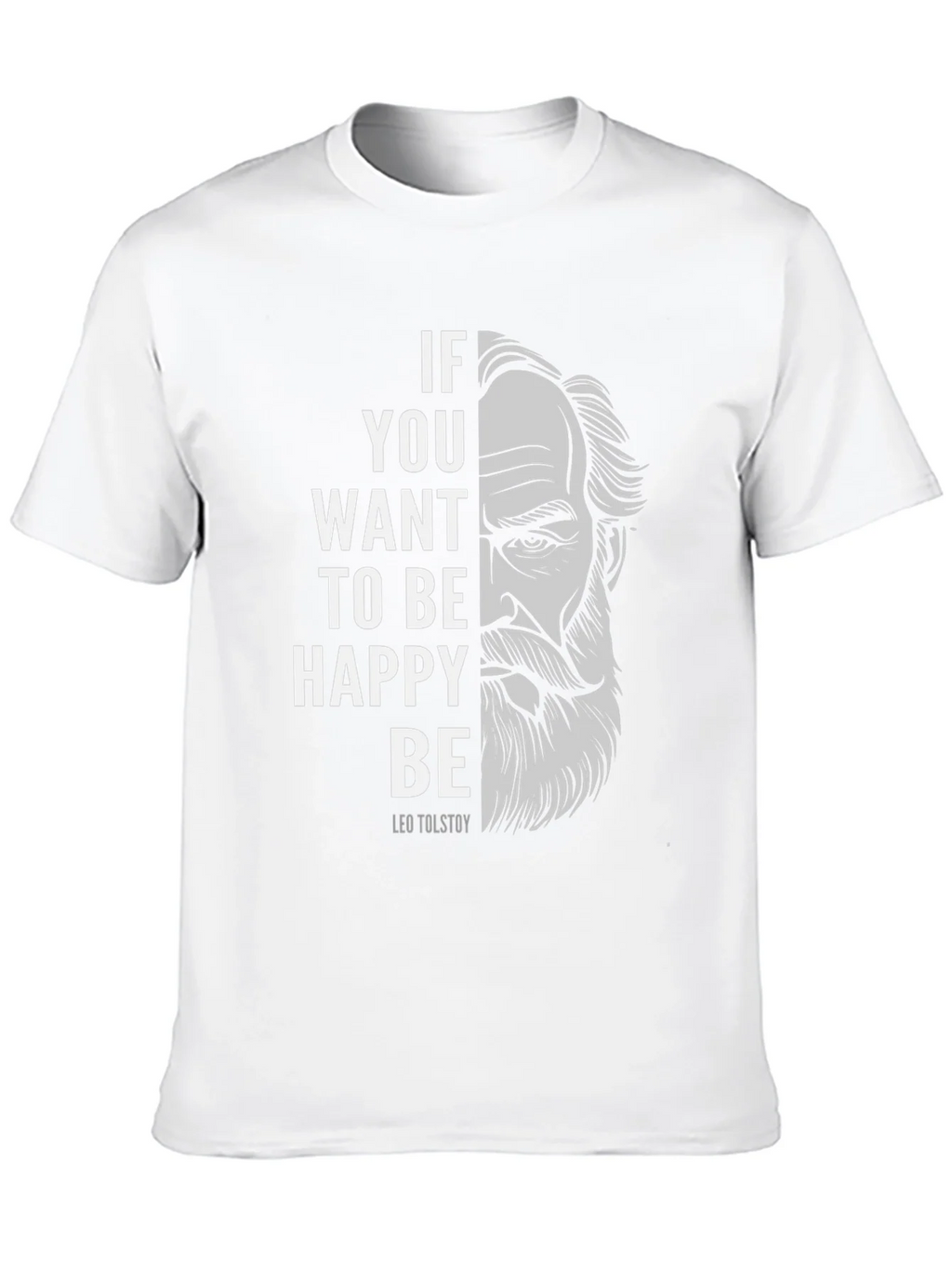 Leo Tolstoy T-Shirt - Be Happy Tee product image 9