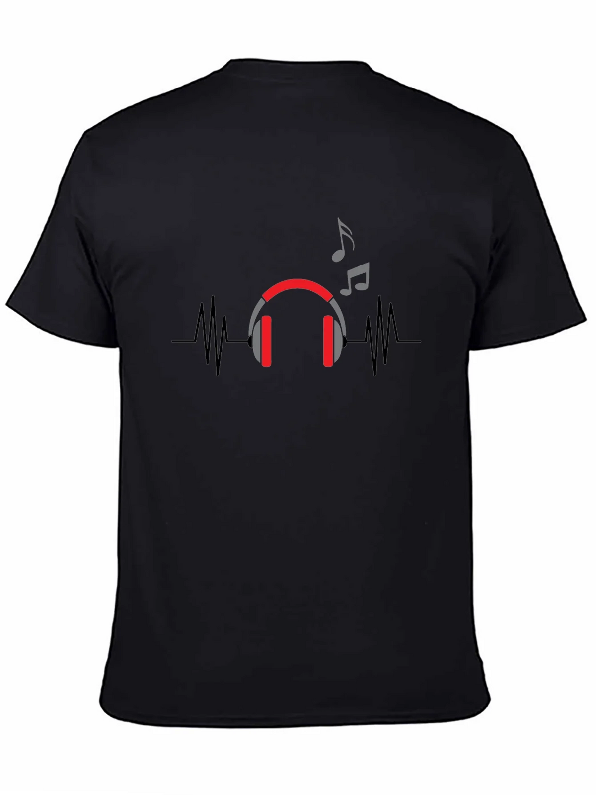 Music Vibe T-Shirt - Stylish Black Tee with Headphone product image 3