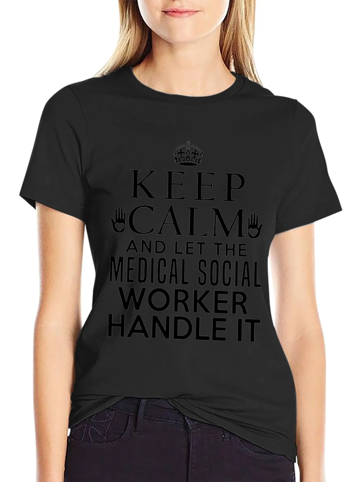 Keep Calm Medical Social Worker T-Shirt product image 2