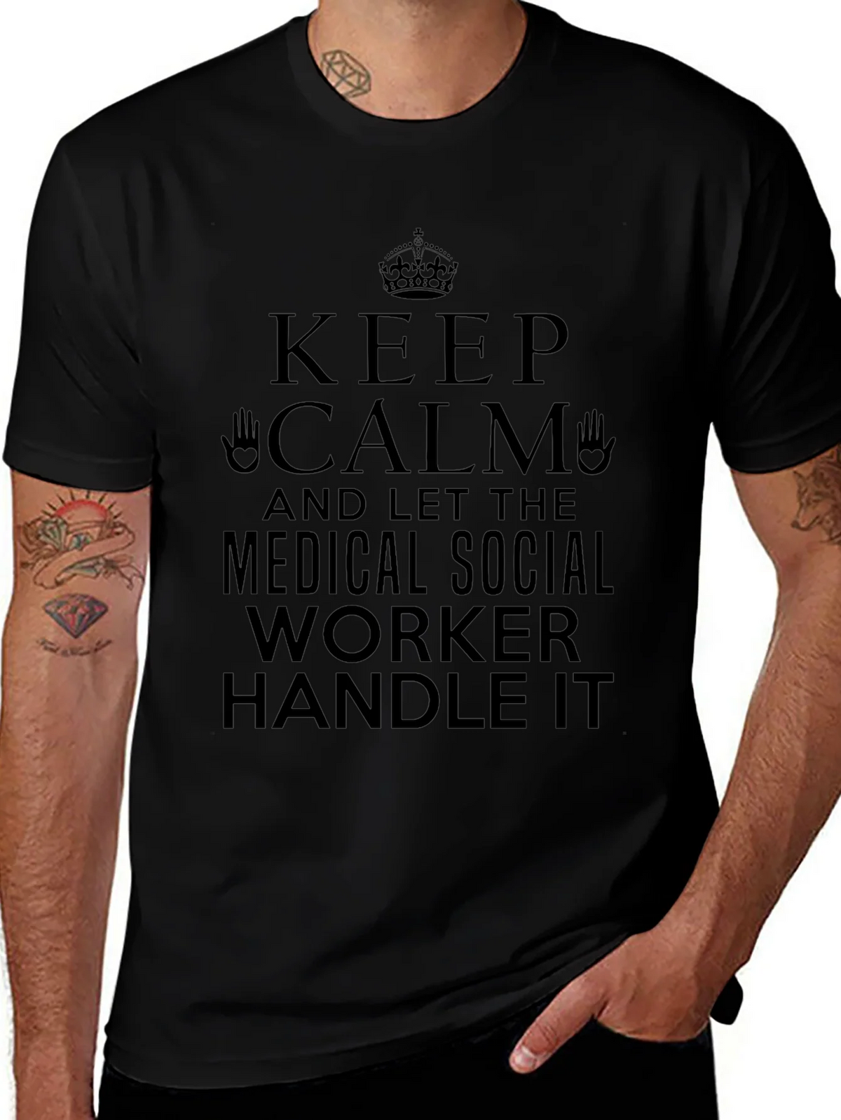 Keep Calm Medical Social Worker T-Shirt product image 1