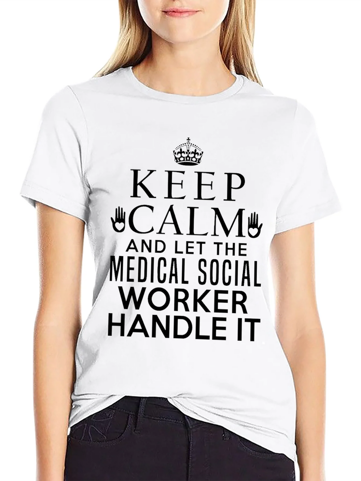 Keep Calm Medical Social Worker T-Shirt product image 8