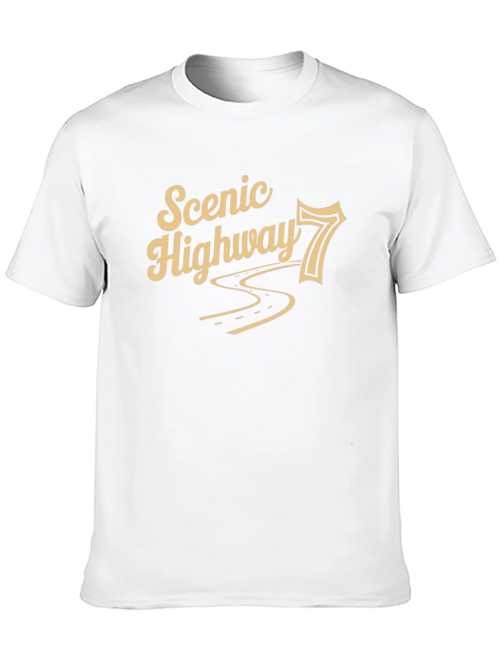 Scenic Highway 7 Black Graphic T-Shirt product image 9