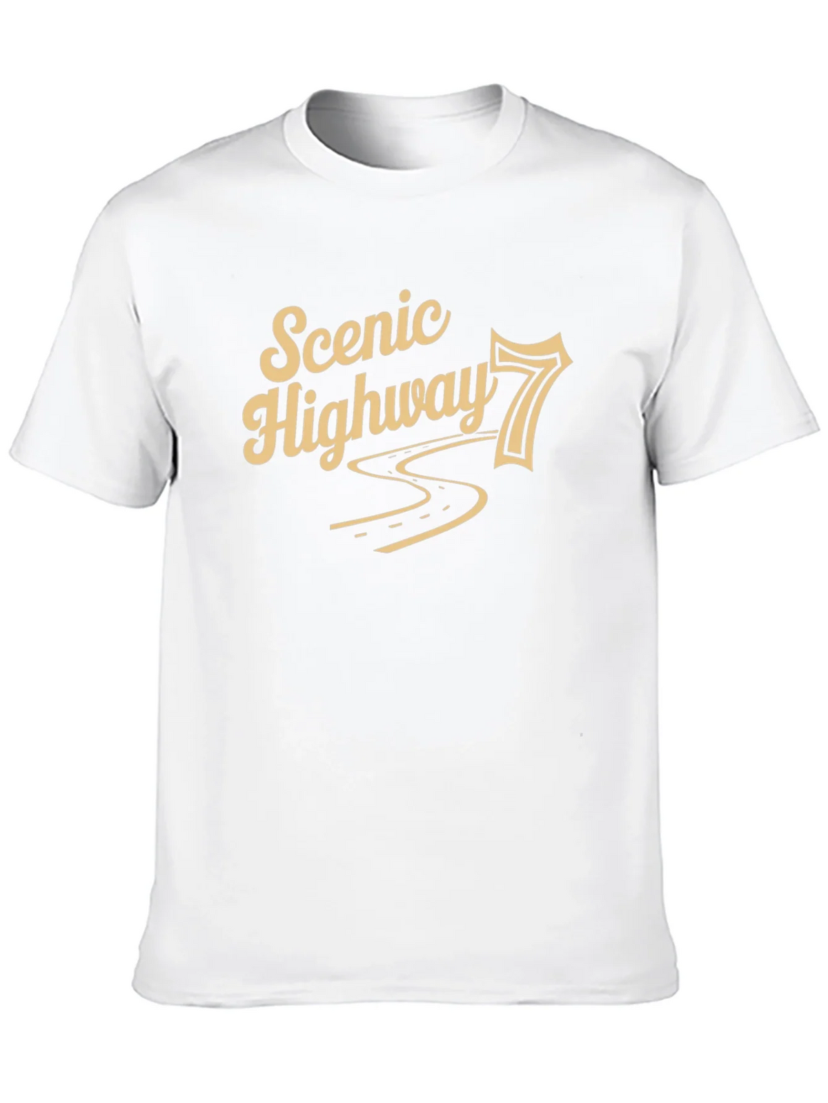 Scenic Highway 7 Black Graphic T-Shirt product image 9