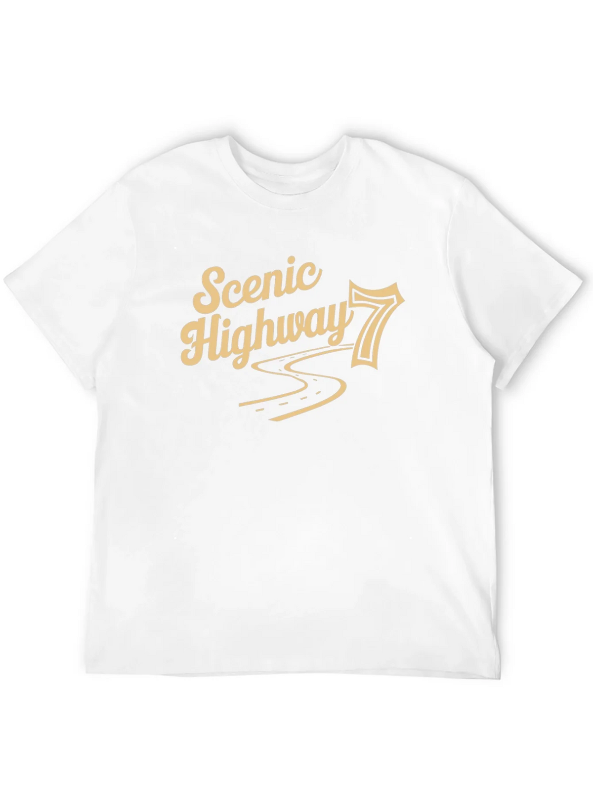 Scenic Highway 7 Black Graphic T-Shirt product image 11