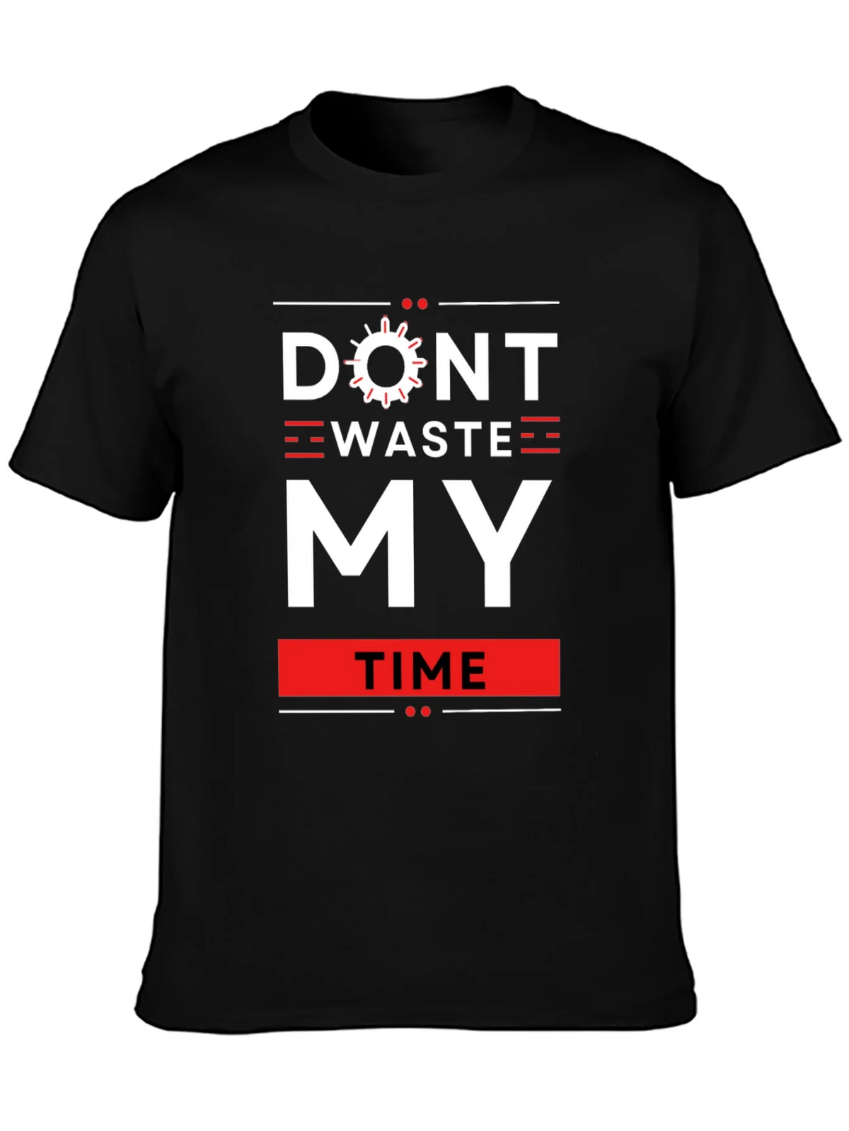 Dont Waste My Time Graphic Tee - Black product image 2