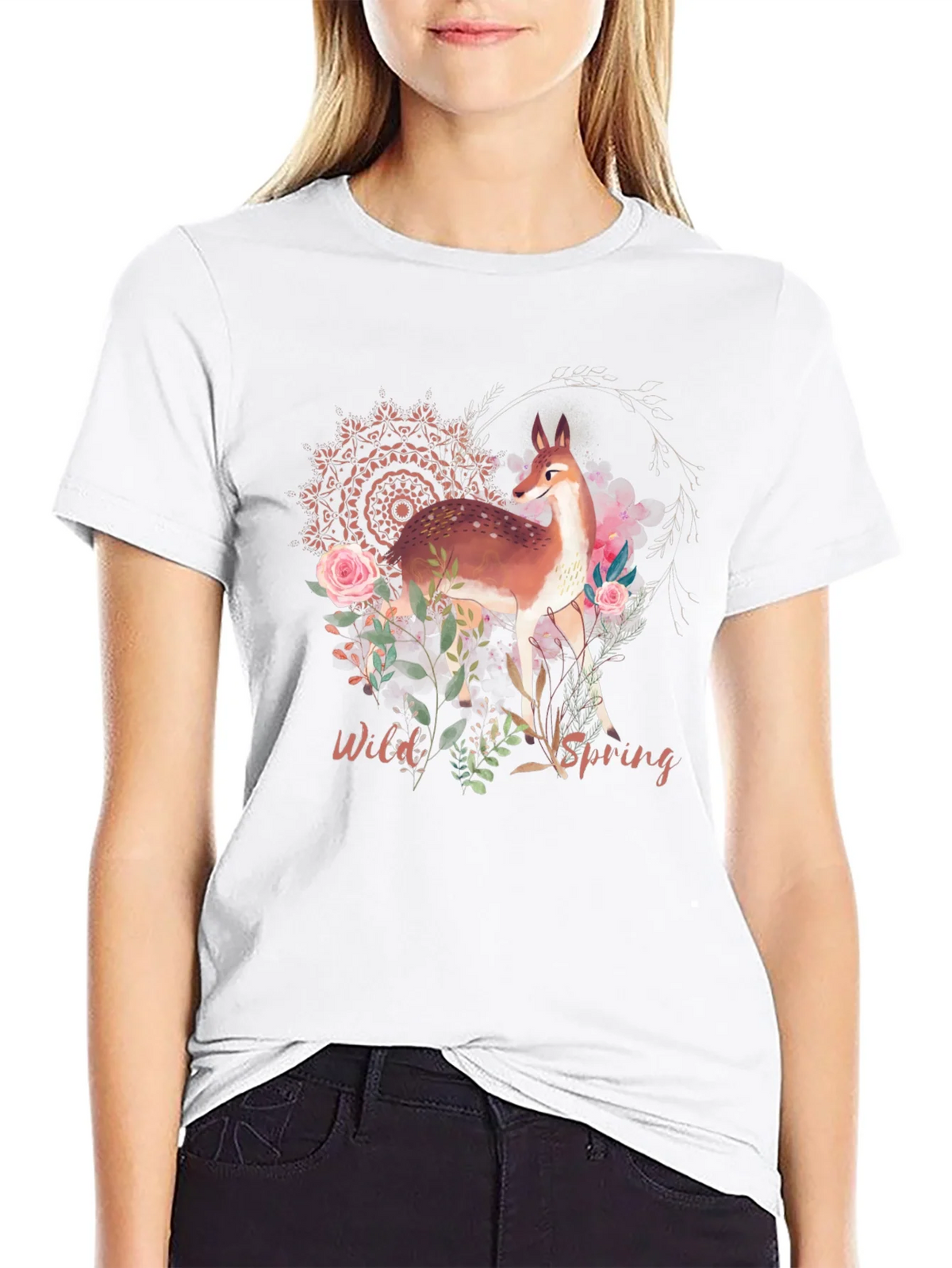Wild Spring Deer Graphic Tee product image 8