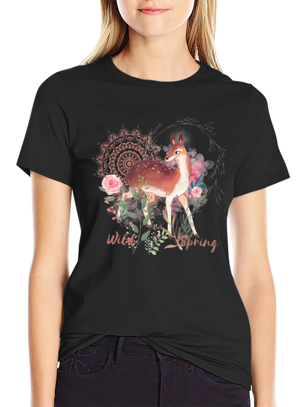 Wild Spring Deer Graphic Tee product image 2