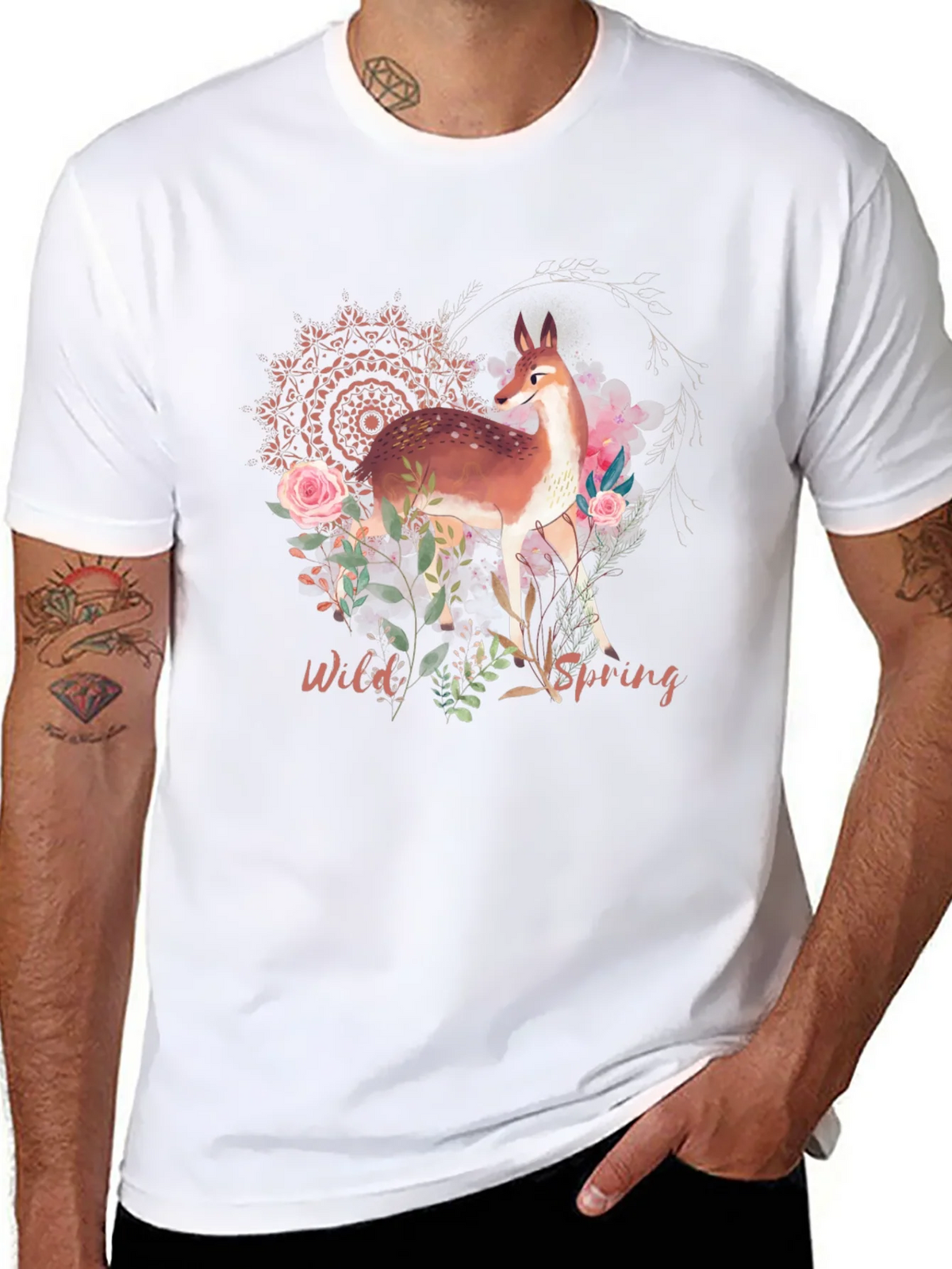 Wild Spring Deer Graphic Tee product image 7