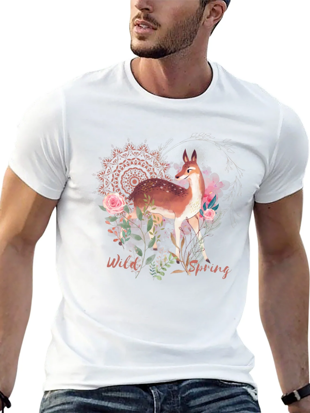Wild Spring Deer Graphic Tee product image 12