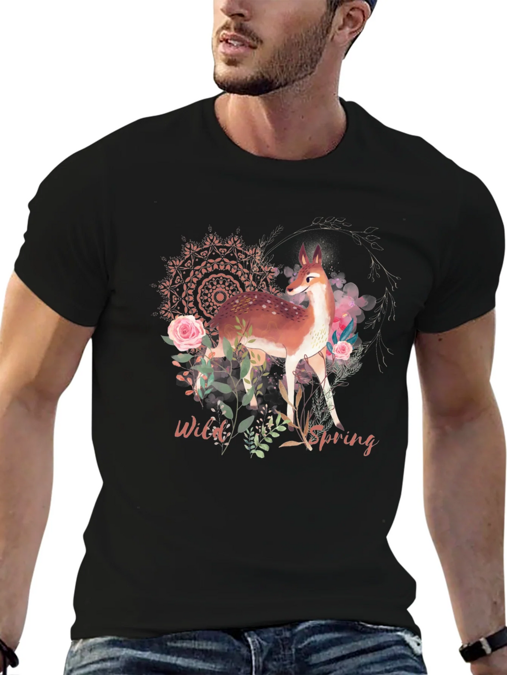 Wild Spring Deer Graphic Tee product image 6