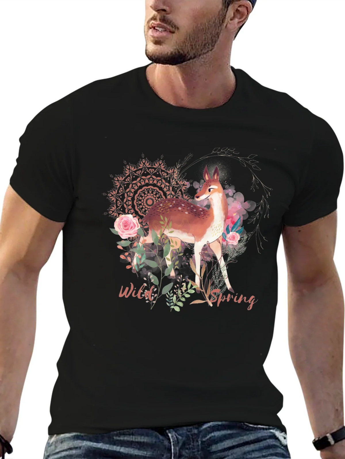 Wild Spring Deer Graphic Tee product image 6