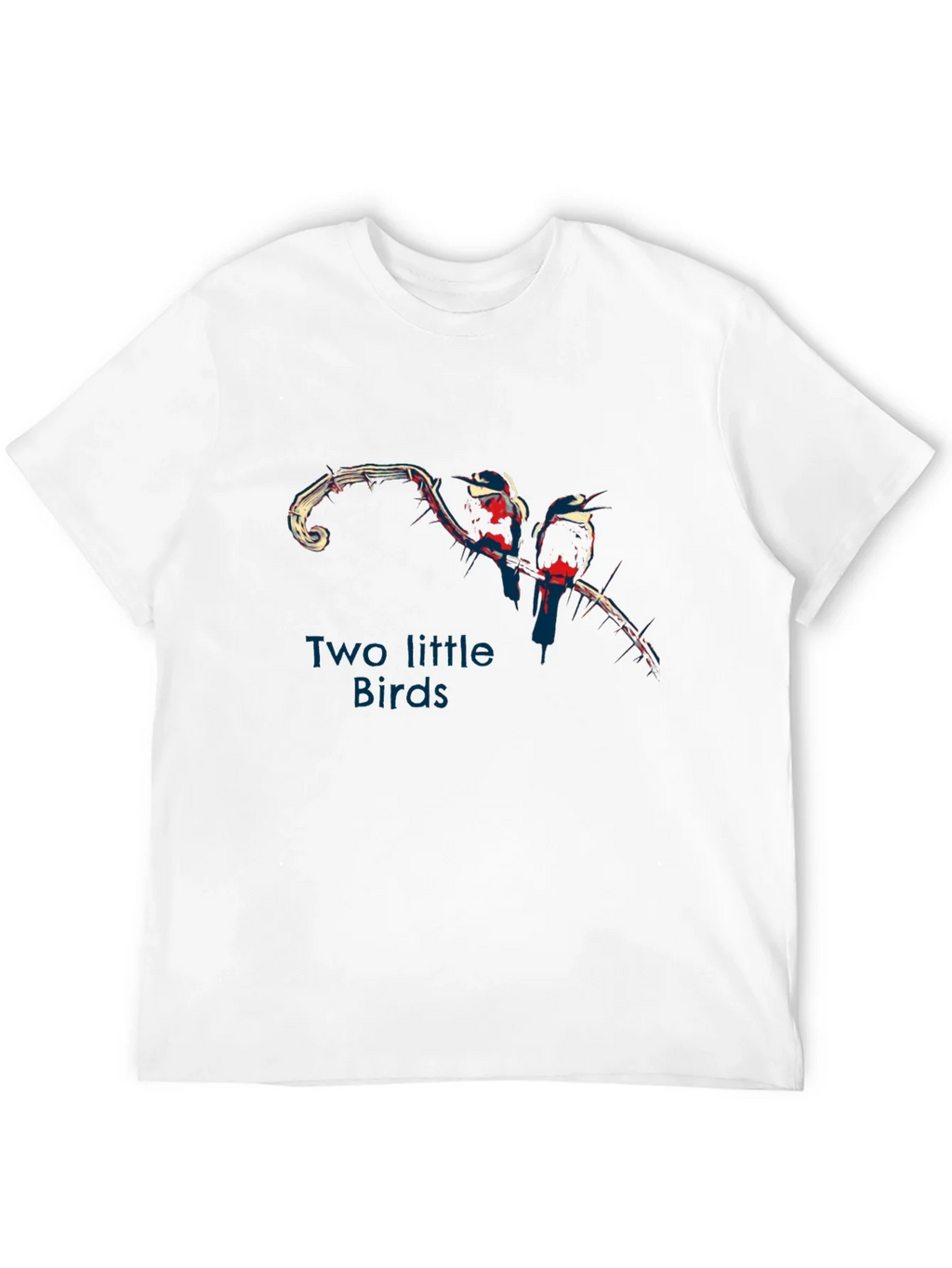 Two Little Birds Graphic Black T-Shirt product image 3