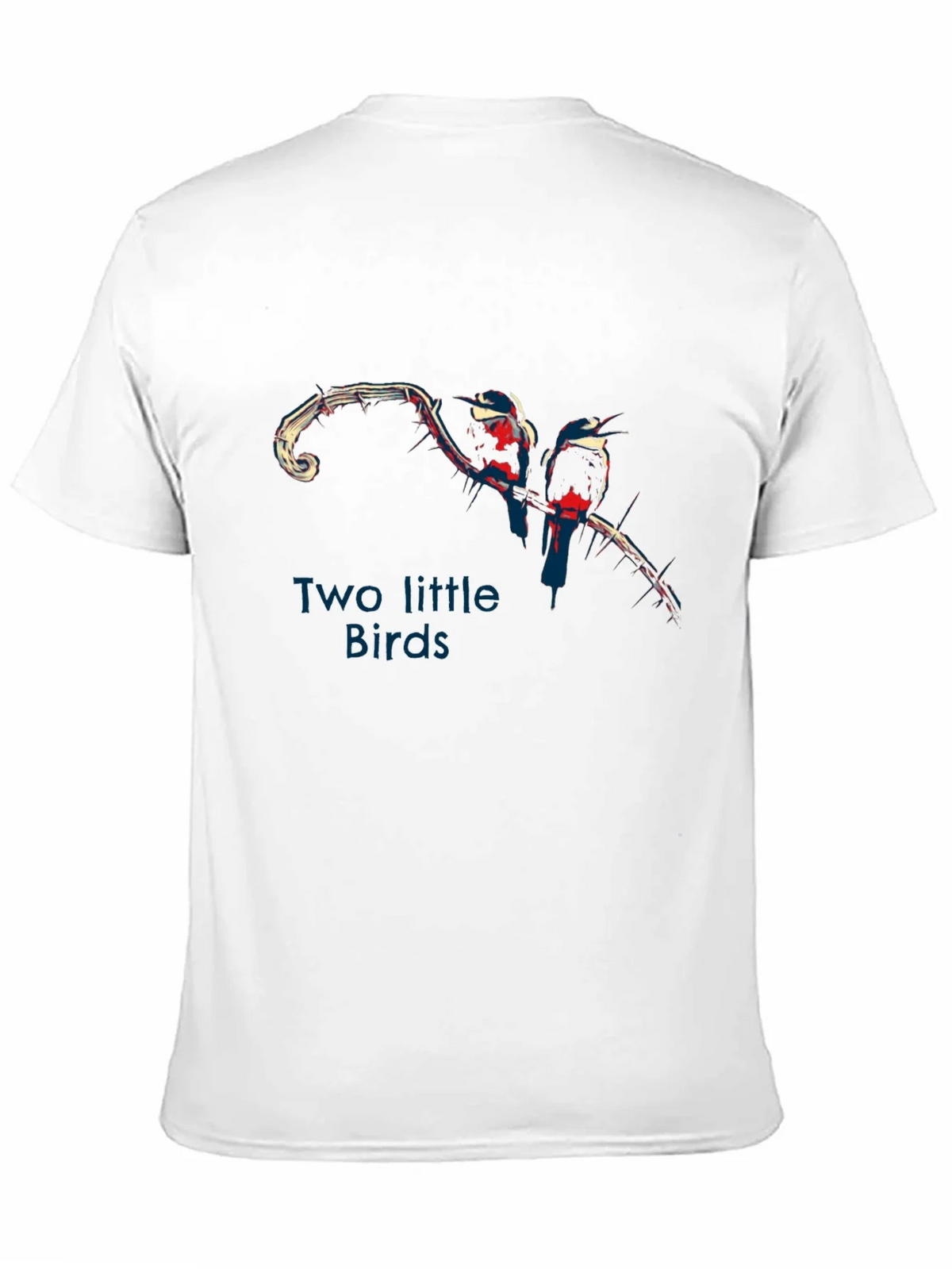 Two Little Birds Graphic Black T-Shirt product image 2