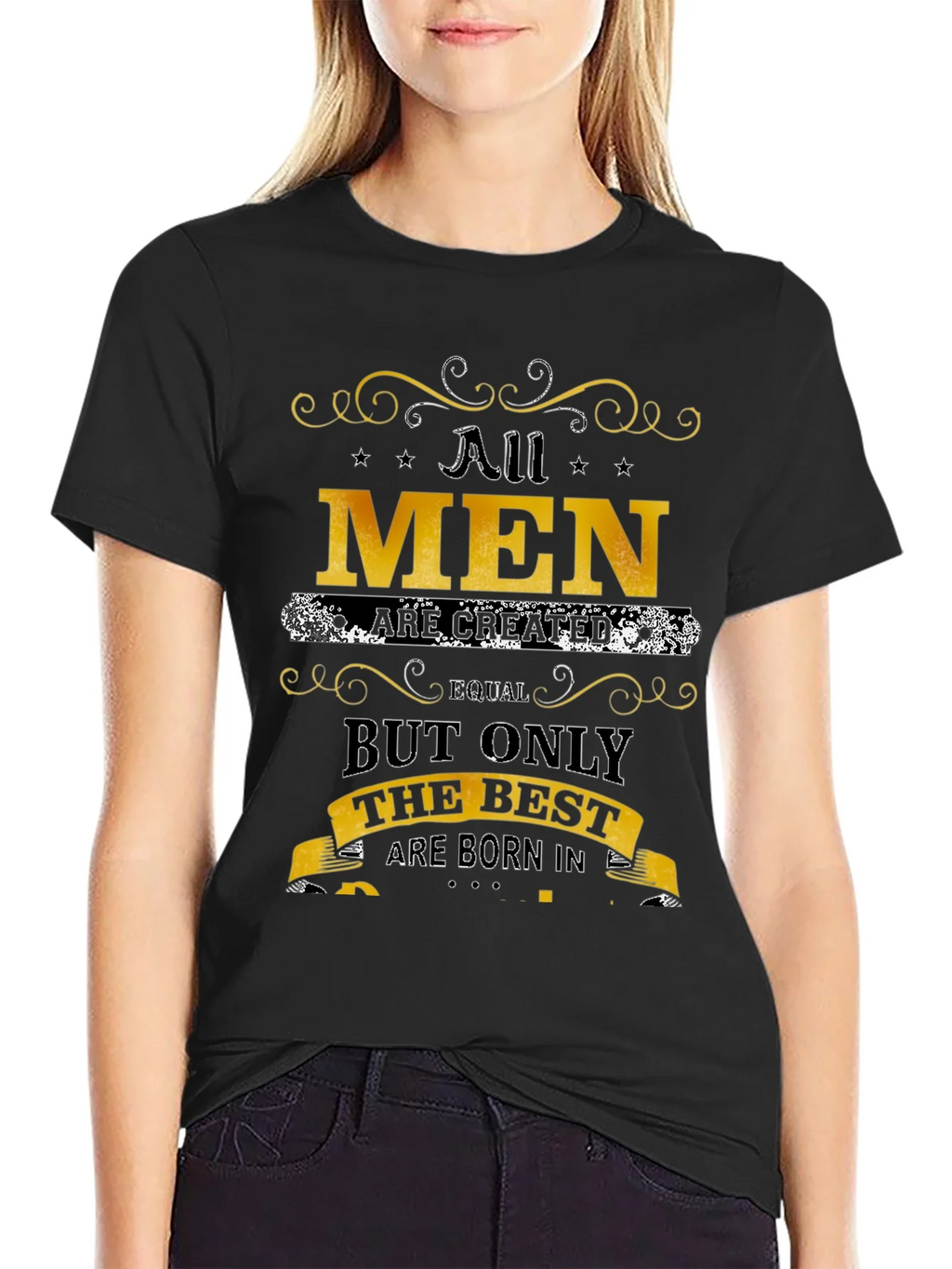 All Men Are Created Equal Best Born In T-Shirt product image 2